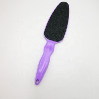 China Pedicure Care Purple Rasp Plastic Foot File With Replaceable Sandpaper for sale