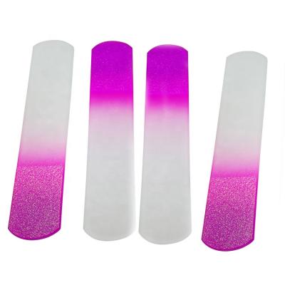 China Beauty outdoor goods hot sell beauty pink glitter nail file glass nail file big for sale