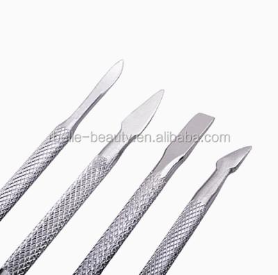 China Tool Salon Custom Cuticle Pusher - Metal Nail Trimmer Nail Pusher for sale