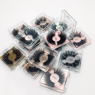 China Shiny Fluffy Mink Lashes 25mm Volume Lashes Wholesale Seller Mink Lashes 30mm Tapered 27mm 28mm With Custom Eyelash Packaging for sale