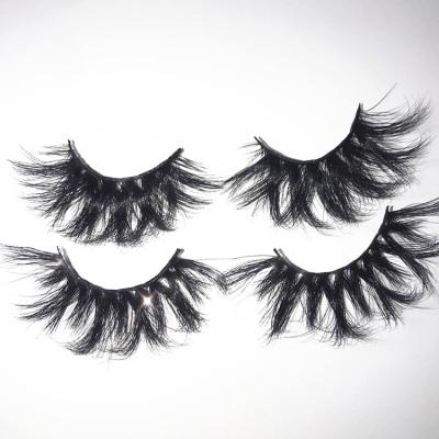 China 27mm Shiny Mink Lashes Strips Dramatic 3d Mink Lashes Thick Full Mink Lashes 25mm 5d Lashes for sale