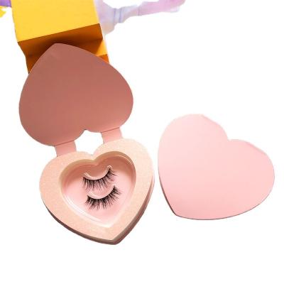 China New Arrival Disposable Heart Shape Wick Box 10-30mm Colorful 3d Mink Lashes Packaging Box High Quality Wick Cases for sale