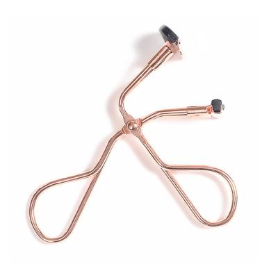 China 2019 Rose Gold Mini Eyelash Curler Eyelash Curler New Arrival Eyelash Extension Beauty Tool Eye Lashes Makeup Eyelash Tweezers Wholesale for sale