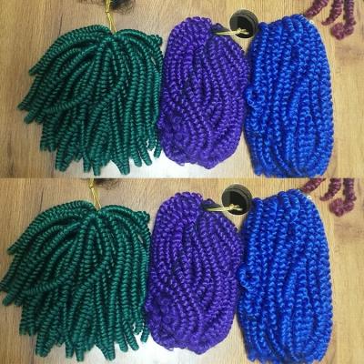 China Synthetic High Temperature Fiber Hair Extension Synthetic Hair Extension Low And High Temperature Fiber Braids Spring Twist Crochet Fluffy Hair for sale