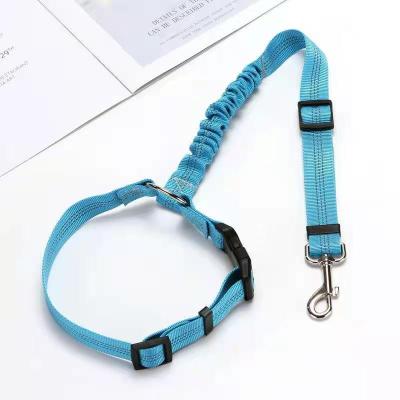 China Factory Direct Sales Pet Viable Car Safety Rope Ring Dog Car Seat Belt Traction Belt Retractable Elastic Hand Holding Rope for sale