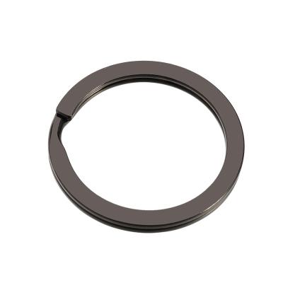 China Retail Industry 25mm Oblate Black O-Ring Round Ring For Lanyard for sale