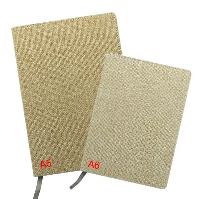 China Sublimation Blanks Sublimation Blank Textile A4/A5/A6 Notebook Journal Canvas Notebook for Sublimation for sale