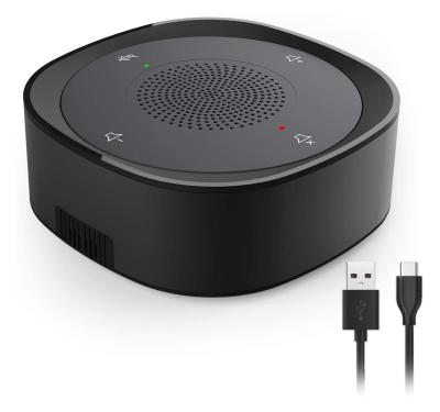 China Excellent Quality Flashing Light LED Portable Conference USB Audio Omnidirectional Desktop Speakerphone for sale