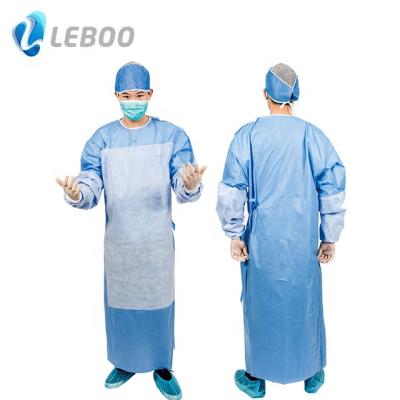 China High Quality Breathable Leboo AAMI Level 3 CE ISO Sterile Reinforced Surgical Gown XXL for sale