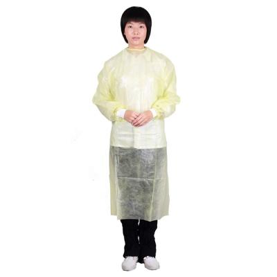 China Safety CE, ISO Approved Cat 3, EN14126, LEVEL 2, PE Isolation AAMI PPE Coated Gown for sale