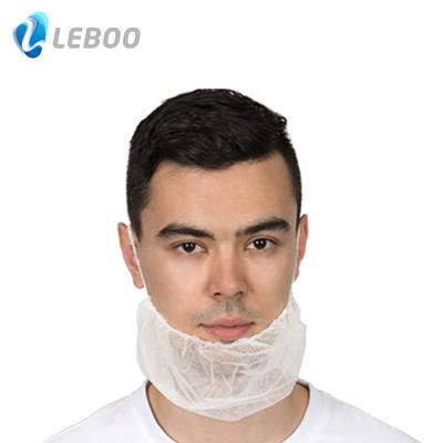 China Breathful Leboo Cheap Disposable ISO CE Beard Cover White For Person Protection for sale