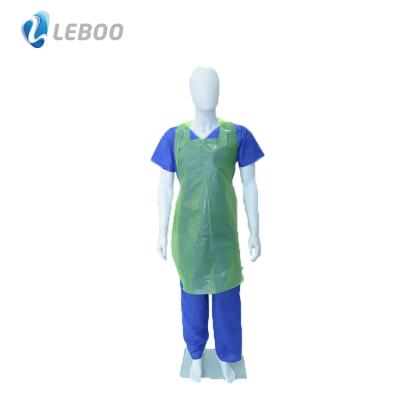 China Breathable CE ISO CE PPE Disposable HDPE Apron Waterproof PE Apron for sale