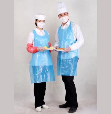 China Flat Packed CE Disposable Waterproof Pe Apron for sale