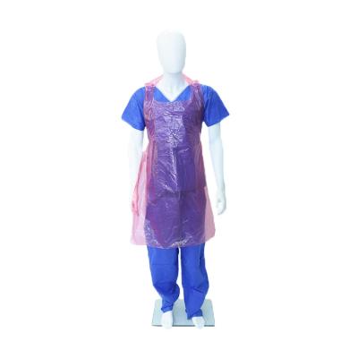 China Breathable Waterproof Eco-friendly HDPE Disposable Apron On Roll for sale