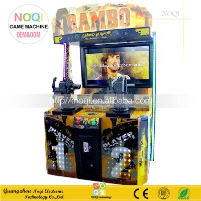 China Hot sale metal arcade machine+rambo definition rambo shooting video game arcade for sale