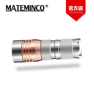 China Mateminco S01 Stainless Steel Flashlight Torch Tactical Waterproof Rechargeable Mini EDC LED Turbo Light for sale