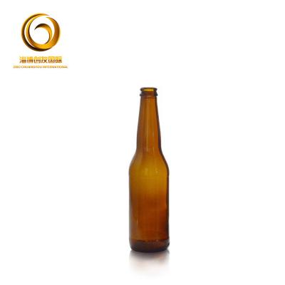 China Recyclable; Who respects the environment; Amber Beer Glass Bottle Produced High Quality Stocked 330ml China Supplier for sale