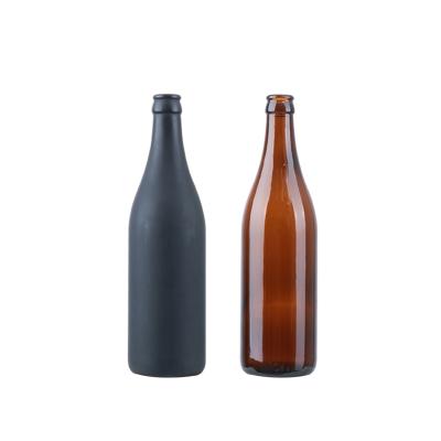 China Factory Supply High Quality Cheap Amber Glass Beverage Bottles 500ml For Beer Alcohol for sale