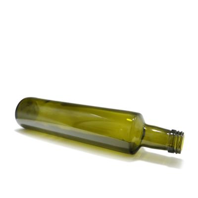 China Wholesale food factory price square 500ml oli glass bottle with screw for sale