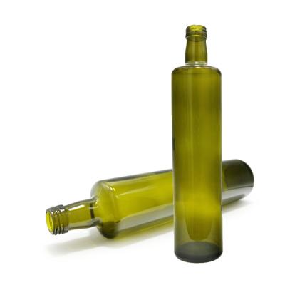 China 750ml Empty Beverage Round Green Olive Oil Antique Glass Bottle CY-341 for sale