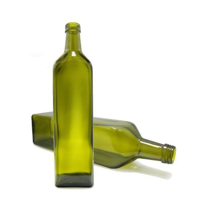 China Essential Oil Stock Products Olive Oil Square Shape 1 Liter Glass Bottle CY-309 for sale