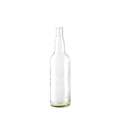 China Wholesale Clear Transparent Wine Factory Price Cylinder Vodka Bottle 700ml for sale