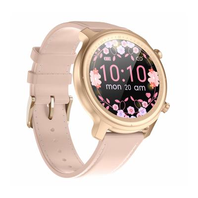 China 2021 New Exclusive Wholesale Low Power Touch Screen Consumer Smart Long Standby Phone Call Watches With Leather Strap for sale