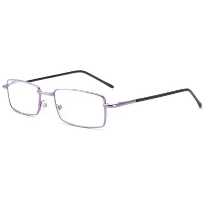 China Factory Wholesale Hot Selling Slim Metal Frame Spring Reading Glasses With Custom Logo for sale