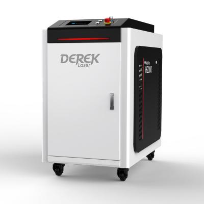 China Advertising company Derek 1500w laser welder high quality handheld fiber laser welding machine with Raycus laser source for sale