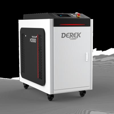 China Advertising Company Derek 2kw Handheld Fiber Laser Welding Machine With CE for sale