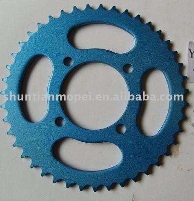 China Chain sprocket 8-1380 steel YBR125 428-43 for sale