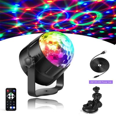 China Party Props For Birthday Led Colorful Voice Activated Rotation Lights Ktvprivate Room Bar Party Disco Stage Voice Control Instant Laser Light for sale