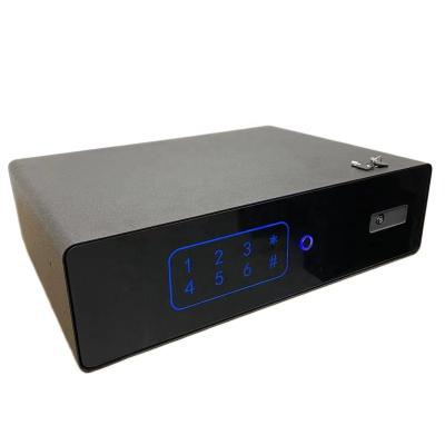 China Solid Steel Hidden Biometric Mini Safe , Smart Touch Screen Drawer Safes for sale