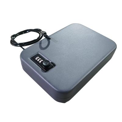 China Steel Portable Mechanical Safe Box Gun Lock Pistol Lock Code Combination Safe Box for sale