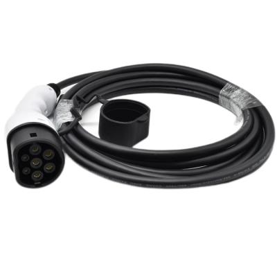 China TUV IEC62196 European Standard New Energy Vehicles 16A White Black Type - 2 Single Phase EV Charging Cable for sale