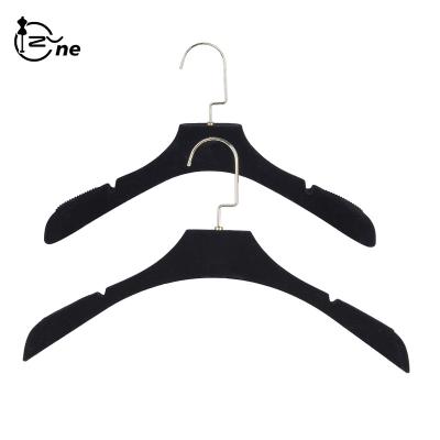 China Eco - Friendly Anti - Skid Storage Closet Wholesale Non Cut Coat Hanger Flocking for sale