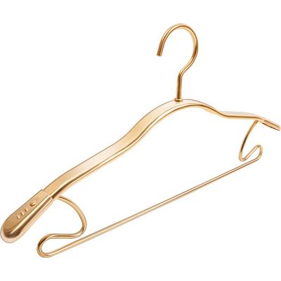 China No Rust Aluminum Alloy Household Hangers For Clothes Drying Wide-shoulder Hanger Non-slip Seamless Hanger for sale