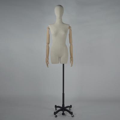 China Unique Clothes Show Mannequin Dress Form Dummy Dress Form Head Mannequin Arm Wooden Mannequin Torso for sale