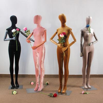 China Unique High End Window Display Props Mannequin Wooden Female Body Clothing Model Hand for sale