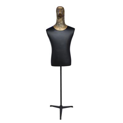 China Unique Clothing Display Tripod Stand For Upper Body Male Mannequin With Bird Head for sale