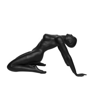 China Unique Wholesale Matte Black Curvy Female Mannequin Bending Over for sale