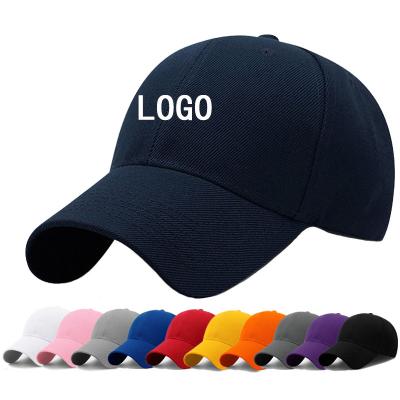 China JOINT OEM Custom Design Logo 6 Panel White Hats Cotton Golf Sport Baseball Cap for sale