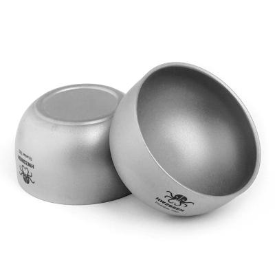 China Lightweight Ti52 Titanium Camping Outdoor Kung Fu Tea Cup Rise Sustainable Easy To Carry Mini Tea Cup for sale