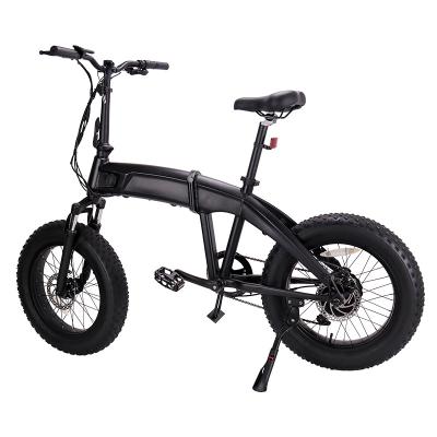 China Rocky Road Steel 48 Volt High End Electric Fat Tire Bike Mountain Electric Folding Bicycle for sale