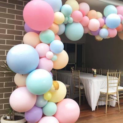 China Gift Toy 24 Inch LargeLatex Round Helium Balloon Kit Maca Wedding Birthday Party Macaron Balloon Arches for sale