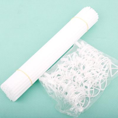 China Balloon Accessories 50pcs/bag 35cm Thicken Aluminum Bobo Balloon Stick With Cups for sale