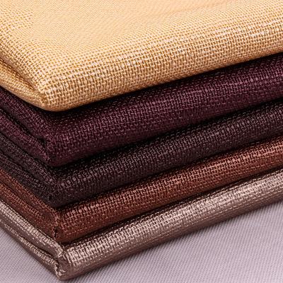 China Waterproof Faux Leather Decoration Soft PVC Bottom Cloth Leather Fabric Leather for sale