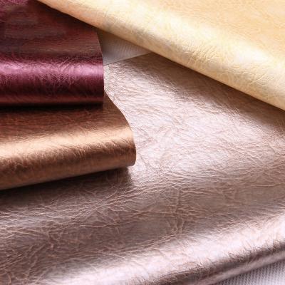 China MCM Waterproof Wholesale Leather Fabric Semi PU Synthetic Smooth Pattern Leather For SOFA Upholstery Decorative BAG Faux Leather Rolls for sale