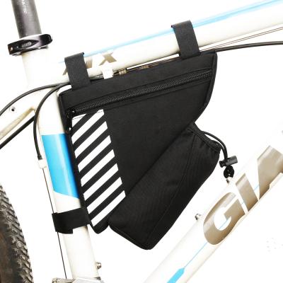 China Hot Selling Multicolor Waterproof Headset Wire Pass Front Chassis Mounted Triangle Tube Corner Men Cycling Bicycle Bags Pocket Bicicleta Mtb Bag for sale