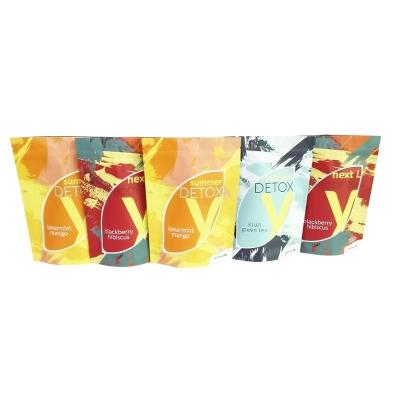 China Custom Printed Resealable Moisture Proof Tea Packaging Bags Mylar Holder Up Pouch With Zipper Tea Bags For Loose Tea for sale